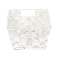 "Etna" Woven Storage Basket - White
