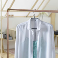 "Sticky" Non Slip Curved Hanger with Bar