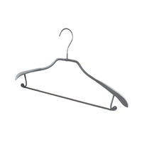 "Sticky" Non Slip Curved Hanger with Bar