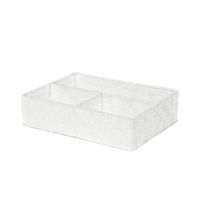 "Stan" Drawer Organiser with 3 Compartments - White
