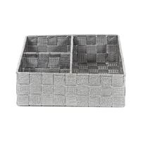"Stan" Drawer Organiser with 3 Compartments - Grey