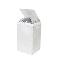 "Stan" Square Laundry Basket - White