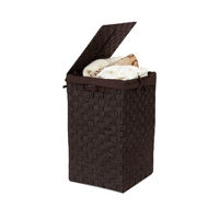 "Stan" Square Laundry Basket - Brown