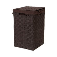 "Stan" Square Laundry Basket - Brown