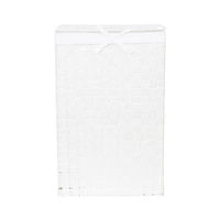 "Stan" Rectangle Laundry Basket - White