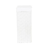 "Stan" Rectangle Laundry Basket - White