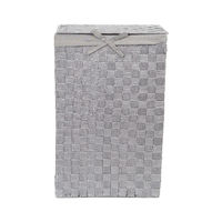 "Stan" Rectangle Laundry Basket - Grey