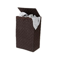 "Stan" Rectangle Laundry Basket - Brown
