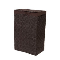 "Stan" Rectangle Laundry Basket - Brown