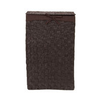 "Stan" Rectangle Laundry Basket - Brown