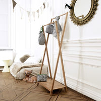 Malmo Bamboo Double Clothes Rail 