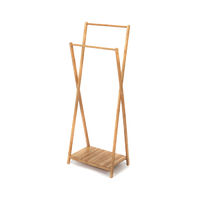 Malmo Bamboo Double Clothes Rail 