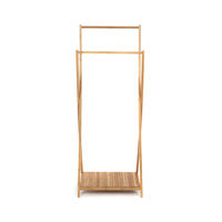 Malmo Bamboo Double Clothes Rail 