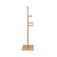 Balto Bamboo Valet Stand with Shelf