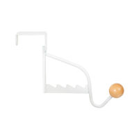 "Sigma" Over Door Single Hanging Hook with Coat Hanger Storage