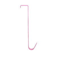 "Solo" Steel Over Door Easy Reach Hanging Hook - Pink