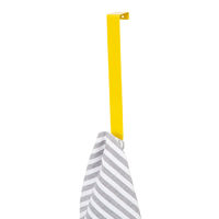 "Solo" Steel Over Door Easy Reach Hanging Hook - Yellow