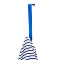 "Solo" Steel Over Door Easy Reach Hanging Hook - Indigo Blue