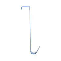 "Solo" Steel Over Door Easy Reach Hanging Hook - Indigo Blue