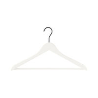 "Lorient" Notched Clothes Hanger with Bar