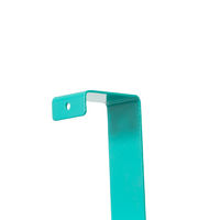 "Solo" Steel Over Door Easy Reach Hanging Hook - Aqua Blue