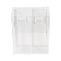 Bestlock Magic Vision Wall Mountable Large Home Storage Box with 2 Compartments - Transparent