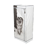 Tiger Metal Frame Portable Wardrobe