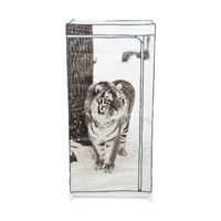 Tiger Metal Frame Portable Wardrobe