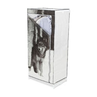 Wolf Metal Frame Portable Wardrobe