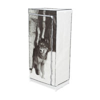 Wolf Metal Frame Portable Wardrobe