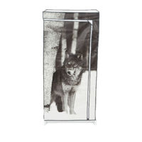 Wolf Metal Frame Portable Wardrobe