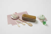 Bamboo Cutlery Tray - Taupe