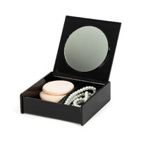 Make-up Box With Mirror - Black