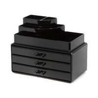 Large 3 Drawer Jewellery And Make-up Organiser - Black