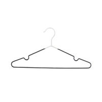 Set of 3 "Sticky" Non Slip Notched Hangers - Grey and White