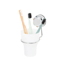 Bestlock Suction Wall Mountable Toothbrush Holder with Cup