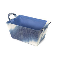 "Samoa" Storage Basket with Handles - Blue
