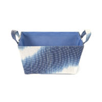 "Samoa" Storage Basket with Handles - Blue