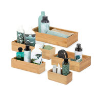 Set of 5 "Osaka" Bamboo Storage Boxes