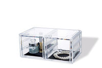 Large Stackable 2 Drawer  Jewellery Organiser  -Transparent