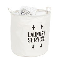 "Laundry Basket" Laundry Bag - Ecru