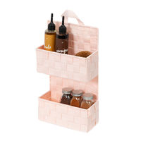 "Bristol" 2-tier Hanging Storage Basket  - Pink
