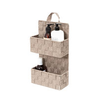 "Bristol" 2-tier Hanging Storage Basket - Taupe