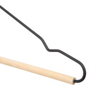 Set of 2 "Helsinski" Wooden Clothes Hangers - Black