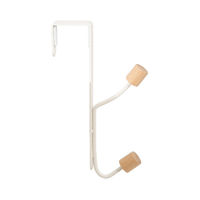 Helsinski" 2 Hook Over Door Hanger - White