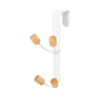 "Helsinski" 4 Hook Over Door Hanger - White