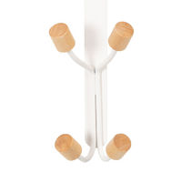 "Helsinski" 4 Hook Over Door Hanger - White