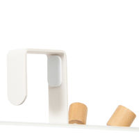 "Helsinski" 4 Hook Over Door Hanger - White