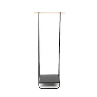 Black Nora Single Metal Clothes Hanging Rail