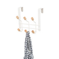 "Helsinski" 6 Hook Over Door Hanger - White